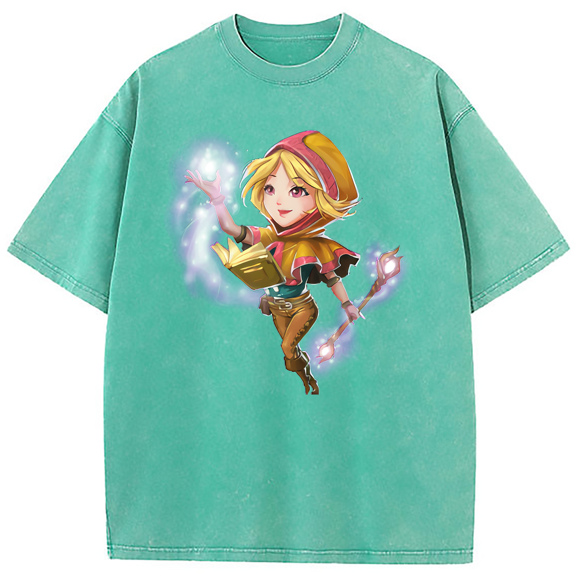 （画像用） リーグ・オブ・レジェンド League of Legends LOL 綿100% ヴィンテージ風 半袖Tシャツ（フロントプリント）